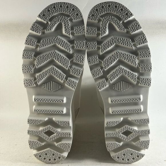 NEW Palladium Pampa Hi Ankle Boots White Size Men’s 9 Women’s 10.5 - Picture 8 of 9